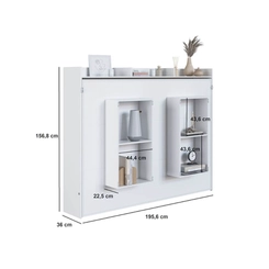 Cama Casal Art in Móveis CH1140 Branco SE