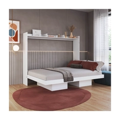 Cama Casal Art in Móveis CH1140 Branco SE
