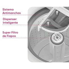 Máquina de Lavar 14kg Colormaq com Turbo Lavagem Branca