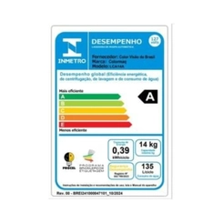 Máquina de Lavar 14kg Colormaq com Turbo Lavagem Branca