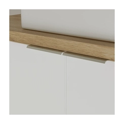 Conjunto de Banheiro Estilare Com Cuba CNJC4009 4 Portas Carvalho/Branco SE
