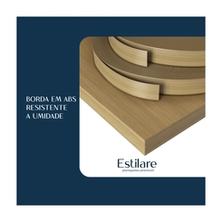 Conjunto de Banheiro Estilare Sem Cuba CNJ4012 4 Portas Carvalho/Verde SE