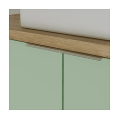 Conjunto de Banheiro Estilare Sem Cuba CNJ4012 4 Portas Carvalho/Verde SE