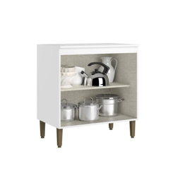 Balcão 80cm 2 Portas THB Moderna CM135 Branco