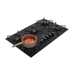 Cooktop 5 Bocas Mesa de Vidro Consul CD075BEUNA Preto Bivolt