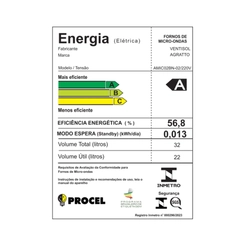 Micro-Ondas 32 Litros Agratto 1400 Watts Branco