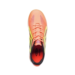 Chuteira Futsal Masculino Umbro Fast II Coral/Electric Purple/Verde Limão