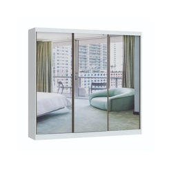 Guarda-Roupa 3 Portas 4 Gavetas New 0924M Branco Line SE