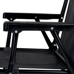 Cadeira de Aço Mor Alta 002059 Suporta 110kg Preto