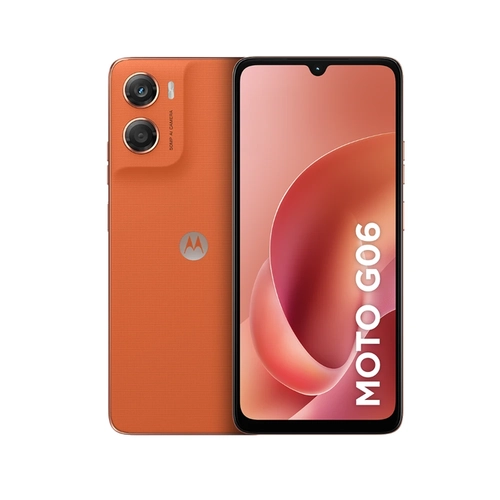 Smartphone Motorola G06 XT2535-1 128GB 4GB RAM Tela 6.9" Câmera 50MP e Selfie 8MP Laranja