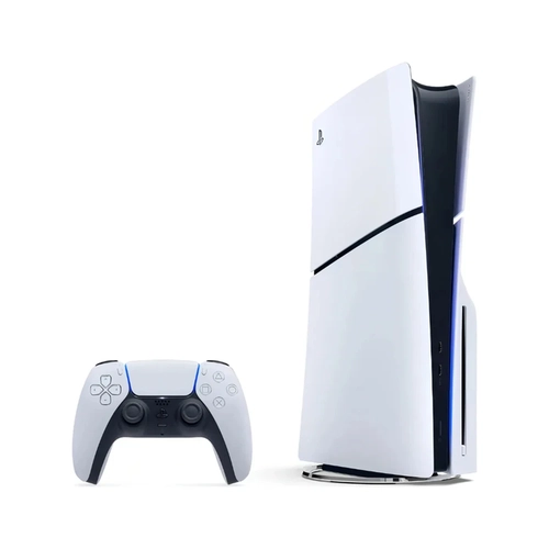 Console Video Game Playstation PS5 Slim Disc 1TB CFI-2114A com Controle Sem Fio Branco