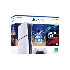 Console Video Game Playstation PS5 Slim Disc 1TB CFI-2114A com Controle Sem Fio Branco