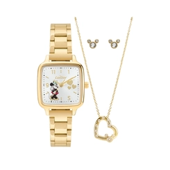 Relógio Analógico Condor Co2035nxl K4k Quadrado Disney Feminino Dourado