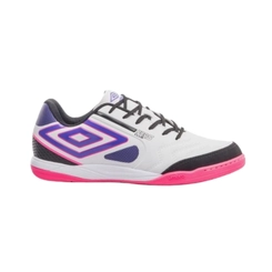 Chuteira Futsal Masculino Umbro Pro 5 Bump Club Branco/Preto/Elec Purple