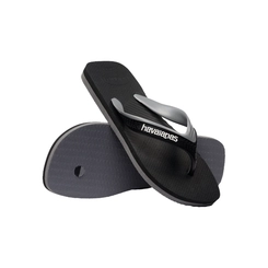 Chinelo Masculino Havaianas Dual 4145602 Preto Cinza