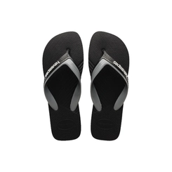 Chinelo Masculino Havaianas Dual 4145602 Preto Cinza