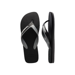 Chinelo Masculino Havaianas Dual 4145602 Preto Cinza