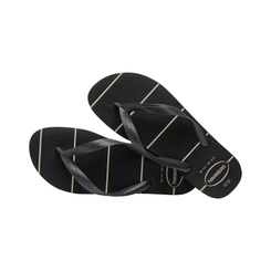 Chinelo Havaianas Linhas Masculino Preto