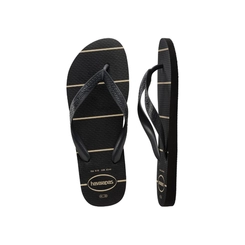 Chinelo Havaianas Linhas Masculino Preto