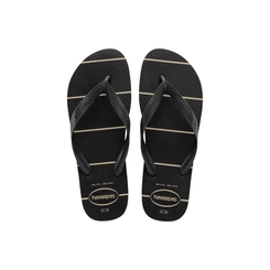 Chinelo Havaianas Linhas Masculino Preto