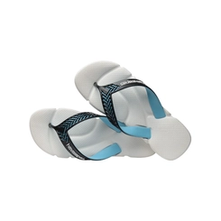 Chinelo Havaianas Masculino Branco/Preto/Azul