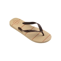 Chinelo Masculino Havaianas 4148587 Areia com Linhas Laranjas