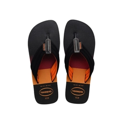 Chinelo Havaianas Masculino Preto/Laranja
