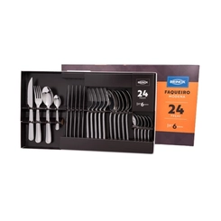 Conjunto de Talheres Brinox 24 Peças Módena Inox