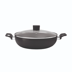 Panela Wok Brinox com Tampa Ebony Preto