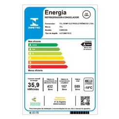 Geladeira 4 Portas Frost Free Inverter 589L TCL C589CDN Inox