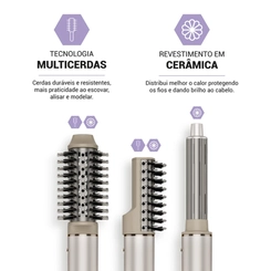 Secador de Cabelo 4 em 1 Dobrável 1.450W Philco PSC3500 Dourado