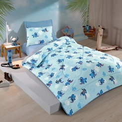 Edredom Infantil Hedrons Stitch Azul