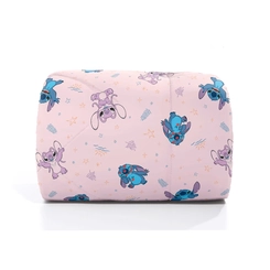 Edredom Infantil Hedrons Stitch Rosa