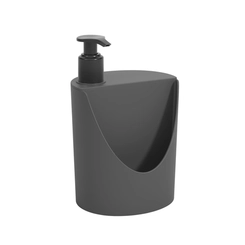 Dispenser para Detergente e Esponja Coza Basic 600ml Cinza