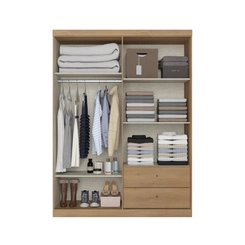 Guarda-Roupa 4 Portas THB Star 5852 Capuccino/Off White