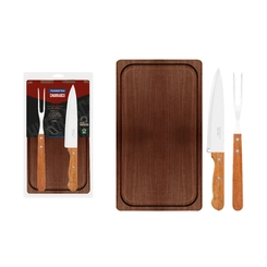 Kit Churrasco Tramontina 3 Peças Dynamic Madeira