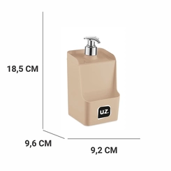 Dispenser para Detergente e Esponja Slim Uz Capuccino
