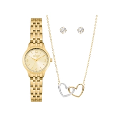 Kit Relógio Condor Co2035nxa/k4x Analógico Feminino Dourado com Acessórios