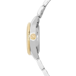 Relógio Analógico Technos Co2035ntq/k4x Feminino Pulseira Mista Prata e Dourada