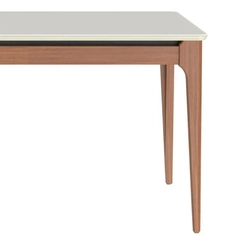 Mesa de Jantar para 6 Lugares Província 184x77,2x90cm Natural/Off White