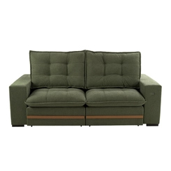 Sofá Retrátil 2 Lugares Kappesberg Vitto 260cm Verde Mescla