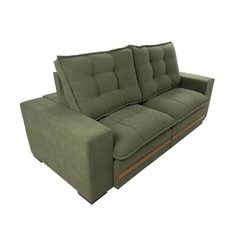 Sofá Retrátil 2 Lugares Kappesberg Vitto 260cm Verde Mescla