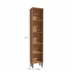 Cristaleira Kappesberg Linna T725 2 Portas Canela