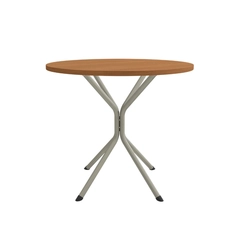 Mesa de Jantar para 4 Lugares Kappesberg Crome 90cm C979 Níquel/Canela