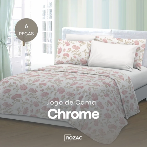 Jogo de Lençol Rozac Chrome 6 Peças Sortido