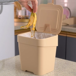 Lixeira Pia Slim 2,5L Uz Capuccino