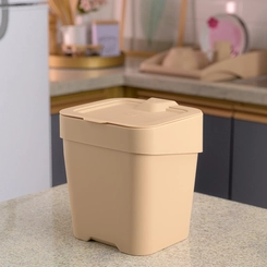 Lixeira Pia Slim 2,5L Uz Capuccino