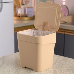 Lixeira Pia Slim 2,5L Uz Capuccino