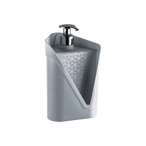 Dispenser para Detergente e Esponja Click Uz Cinza