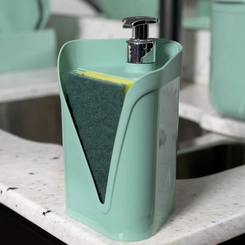 Dispenser para Detergente e Esponja Click Uz Verde